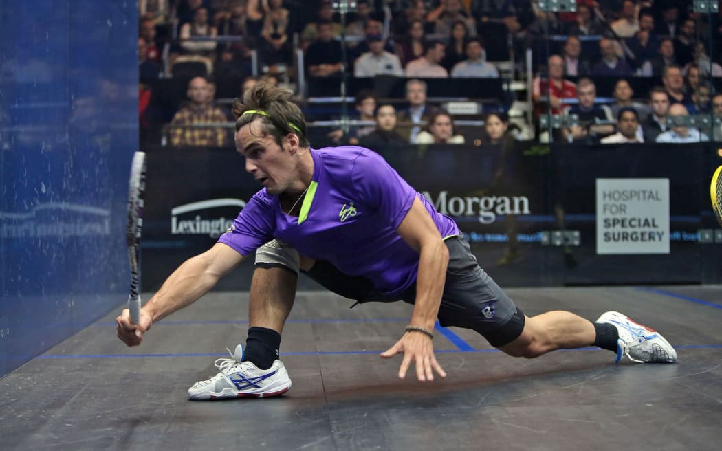 New Zealand squash player Paul Coll