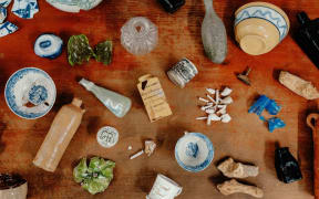 Some of the early Christchurch artefacts on display in the country's first online archaeological museum.