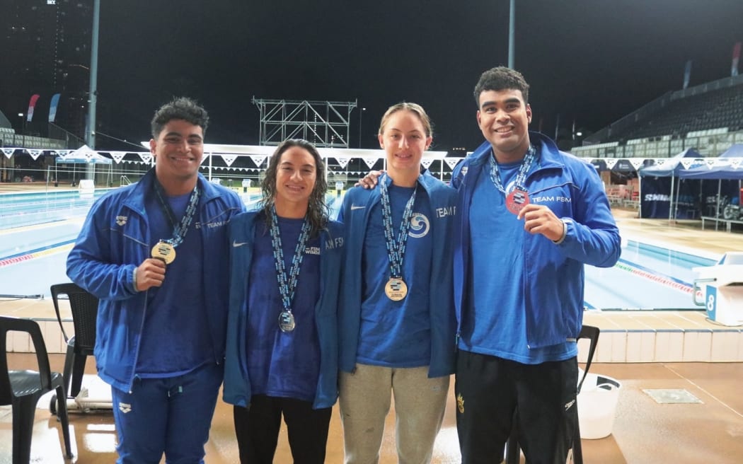 FSM medal winning team in Brisbane on Sunday
