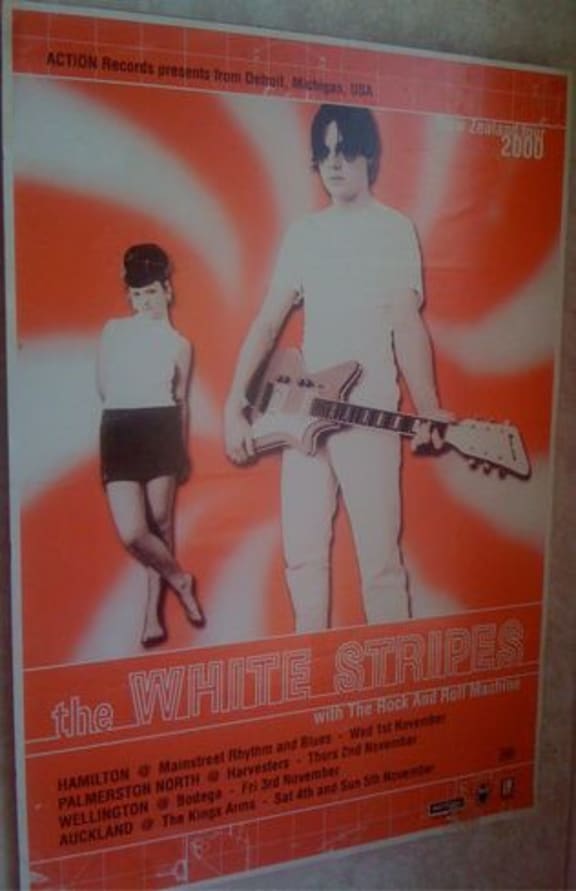 The White Stripes NZ Tour poster 2000