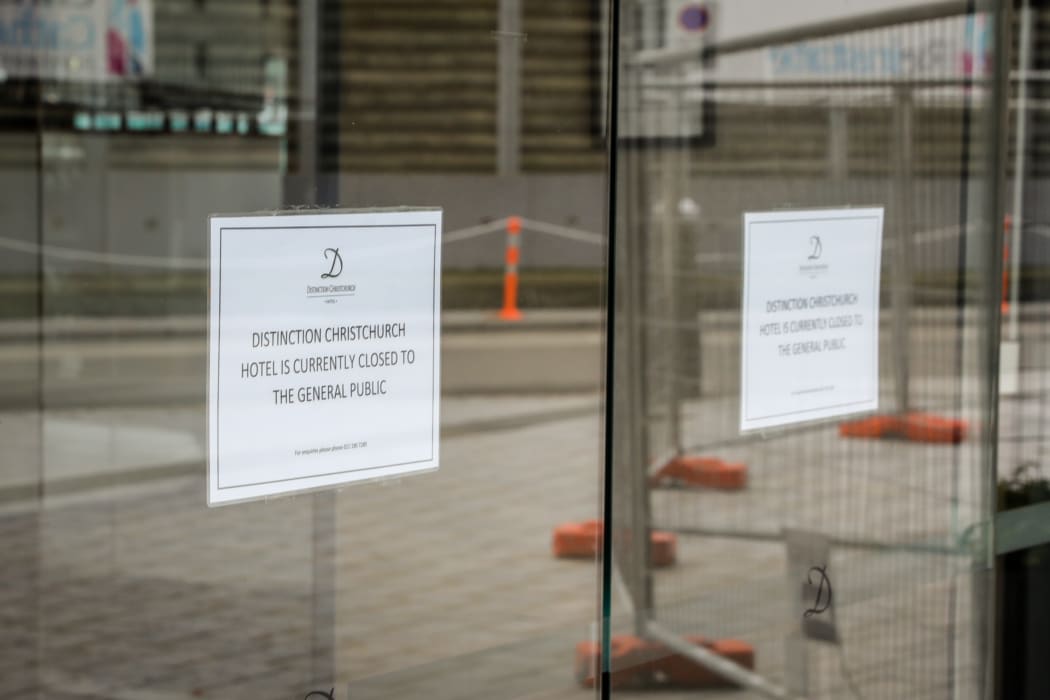 The Distinction Christchurch Hotel is being used as a one of the isolation facilities.