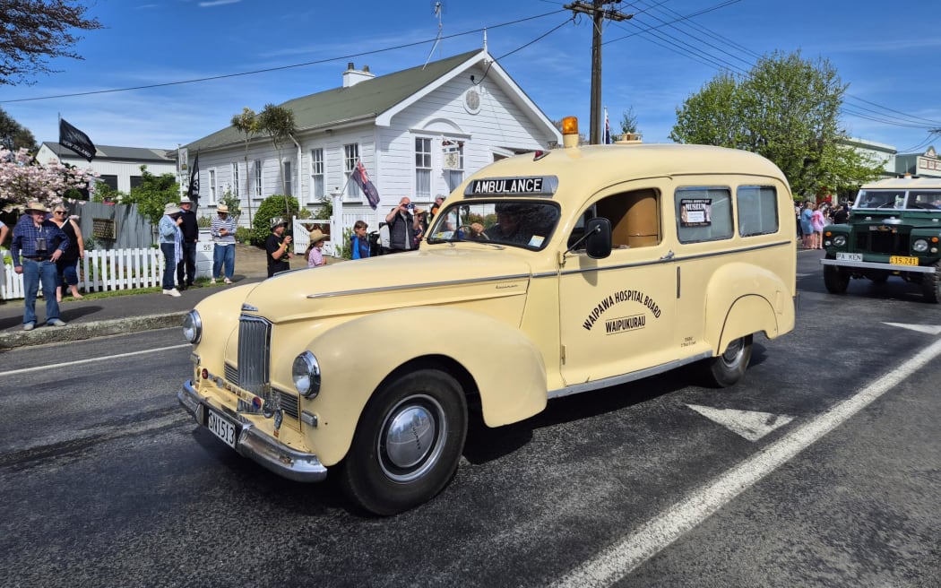 The Waipawa Hospital Board 1949 Humber Pullman ambulance - believed to be one of only two left in the world.