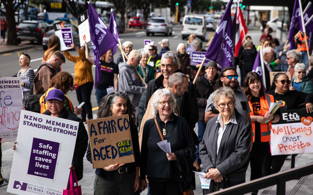 A rally for the aged care sector and its workers