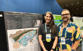 University of Canterbury PhD student Christina McCabe and Associate Professor Jonathan Tonkin.