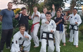 Napier's taekwondo group for those with special needs.