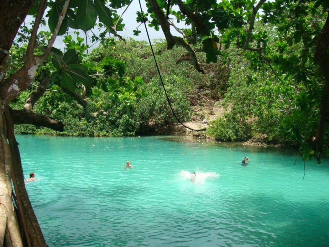 Blue lagoon in Vanuatu