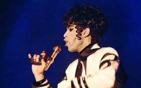 Prince during a concert in Stockholm August 1993.