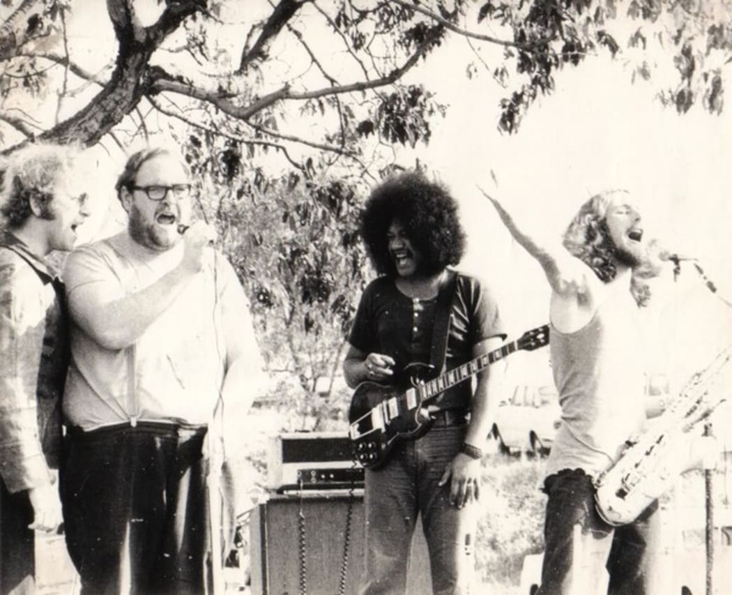 BLERTA at work. From left: Tony Barry, Ian Watkin, Kemp Tuirirangi, and Greg Taylor.