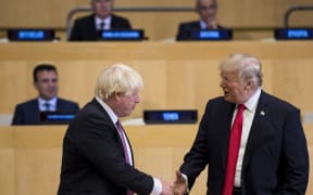Boris Johnson and US President Donald Trump.