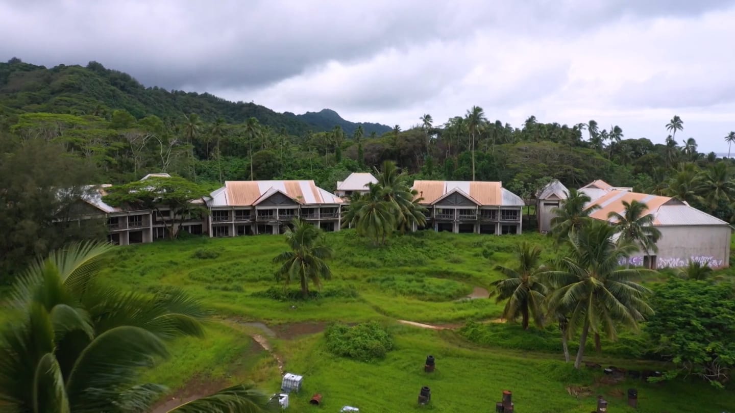 Positioned on prime and precious Rarotonga soil, the derelict Sheraton Hotel