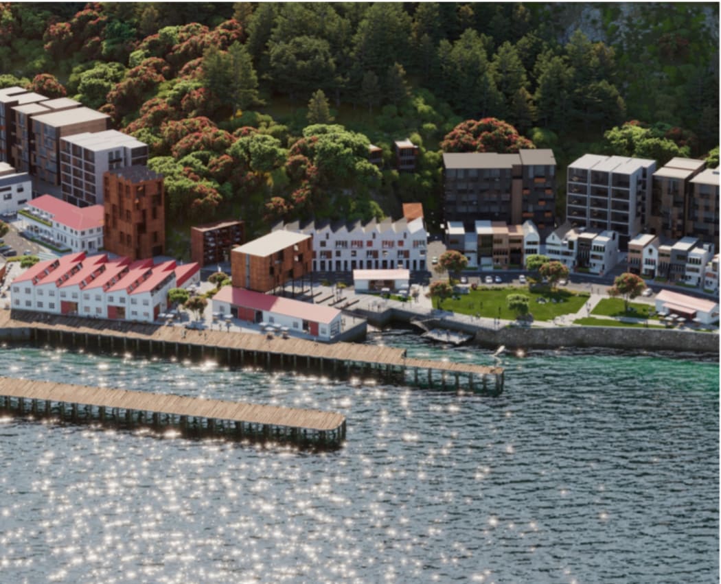 An artist's impression of the Shelly Bay development.