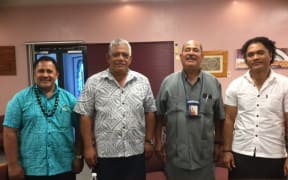 Lupeomanu Pelenato Fonoti, Ulu Bismarck Crawley, Aufa'i Apulu Areta and Seumaloisalafai Afele Faiilagi met to discuss the threat of fire ants in the Samoas.