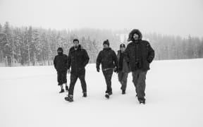 Deftones (L-to-R: Stephen Carpenter, Chino Moreno, Sergio Vega, Abe Cunningham, Frank Delgado) Photo: Frank Maddocks