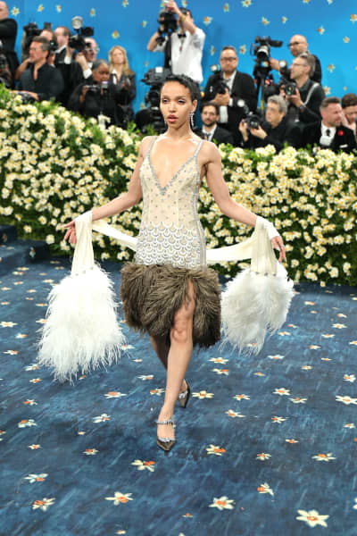 FKA Twigs attends the 2025 Met Gala Celebrating "Superfine: Tailoring Black Style" at Metropolitan Museum of Art on May 05, 2025 in New York City.