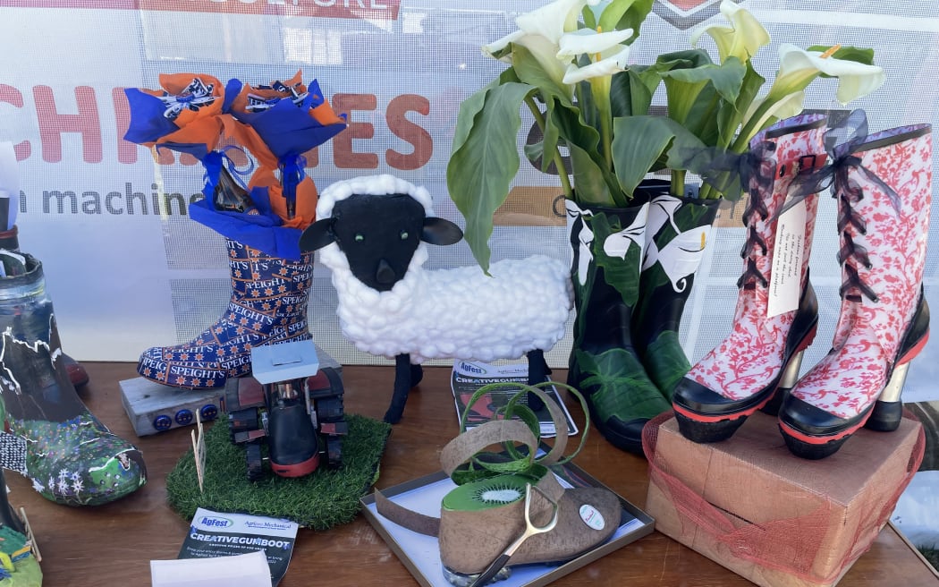Creative juices were let loose on the humble gumboot at the West Coast AgFest
