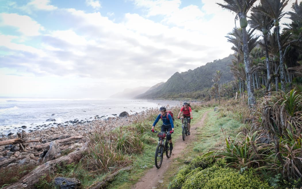 Mountain bikes are permitted on New Zealand’s Heaphy Track for some of the year.