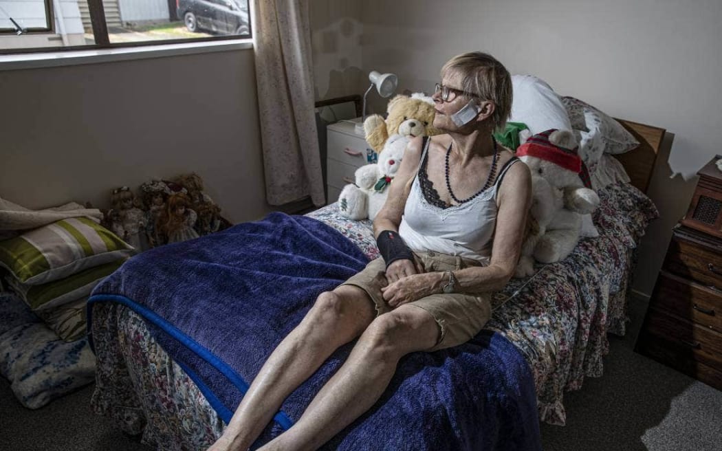 Lois Lawrence has a fractured hand and foot, and can’t look for a job to supplement her pension.