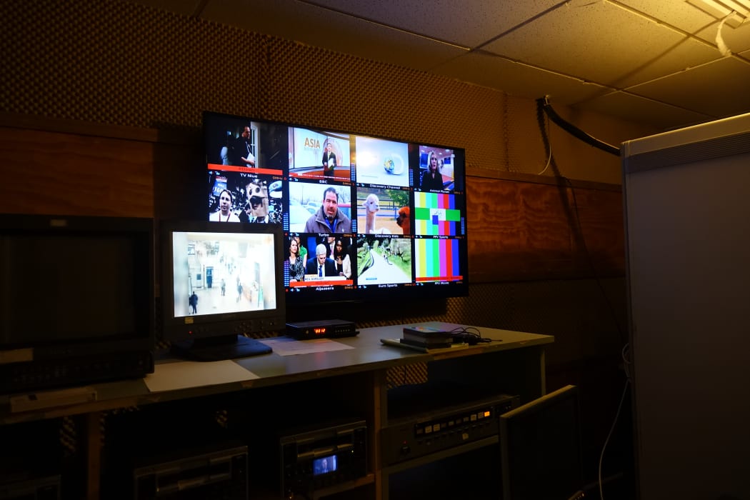 A studio at Niue's public broadcaster BCN