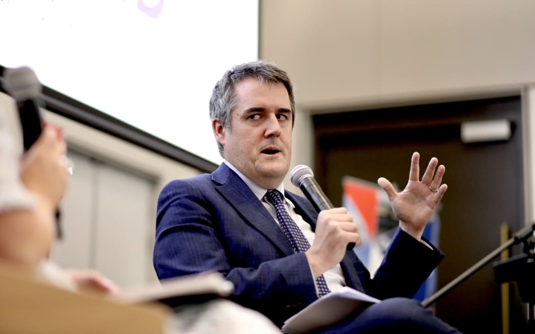 Chris Bishop at housing intensification announcement