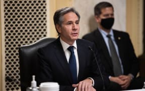 Nominee for Secretary of State Antony Blinken testifies at his confirmation hearing before the Senate Foreign Relations Committee on Capitol Hill January 19, 2021.
