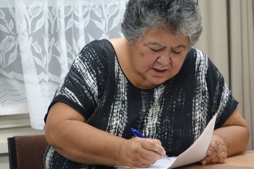 Grandmother learning Te Reo