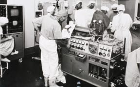 Cardiac surgery in progress in 1967