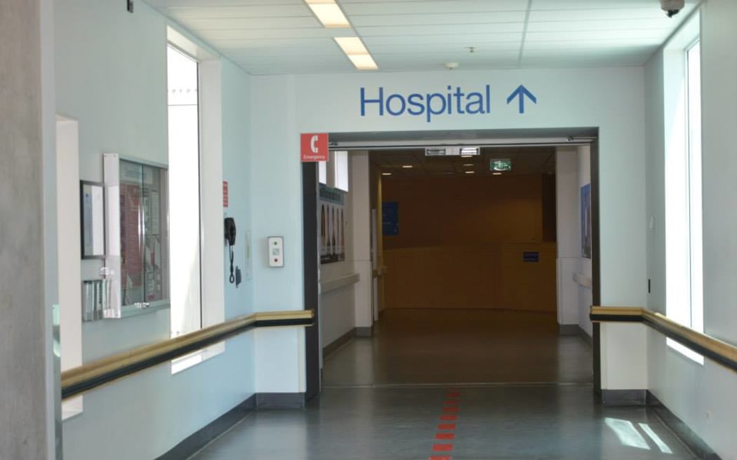 A corridor at Waikato Hospital.