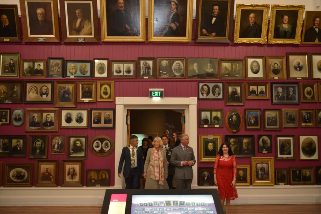 The royal couple arrive at Toitū Otago Settlers Museum in Dunedin.