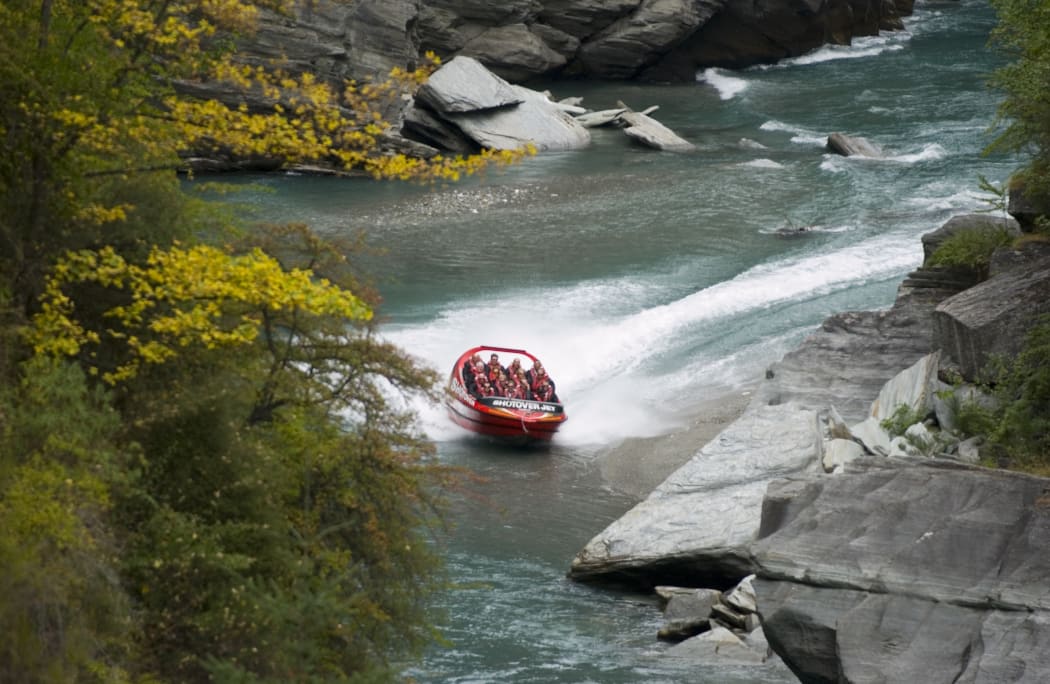 A tourist favourite: Shotover jet near Queenstown.