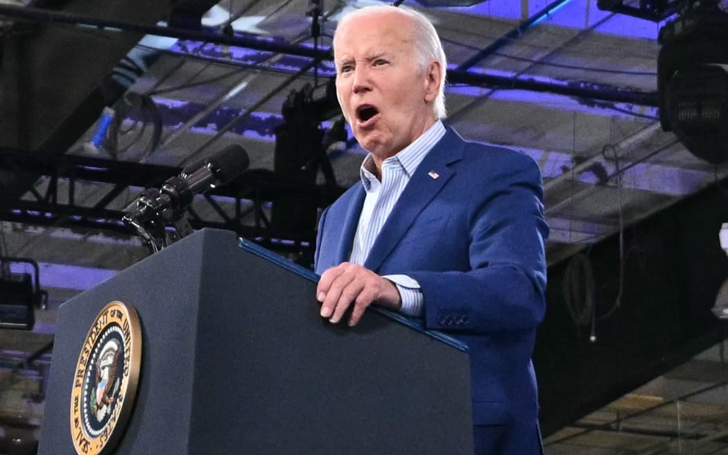 US President Joe Biden speaks at a campaign event in Raleigh, North Carolina on 28 June 28, 2024