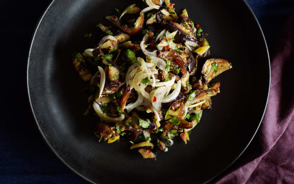 Eggplant & Date Salad