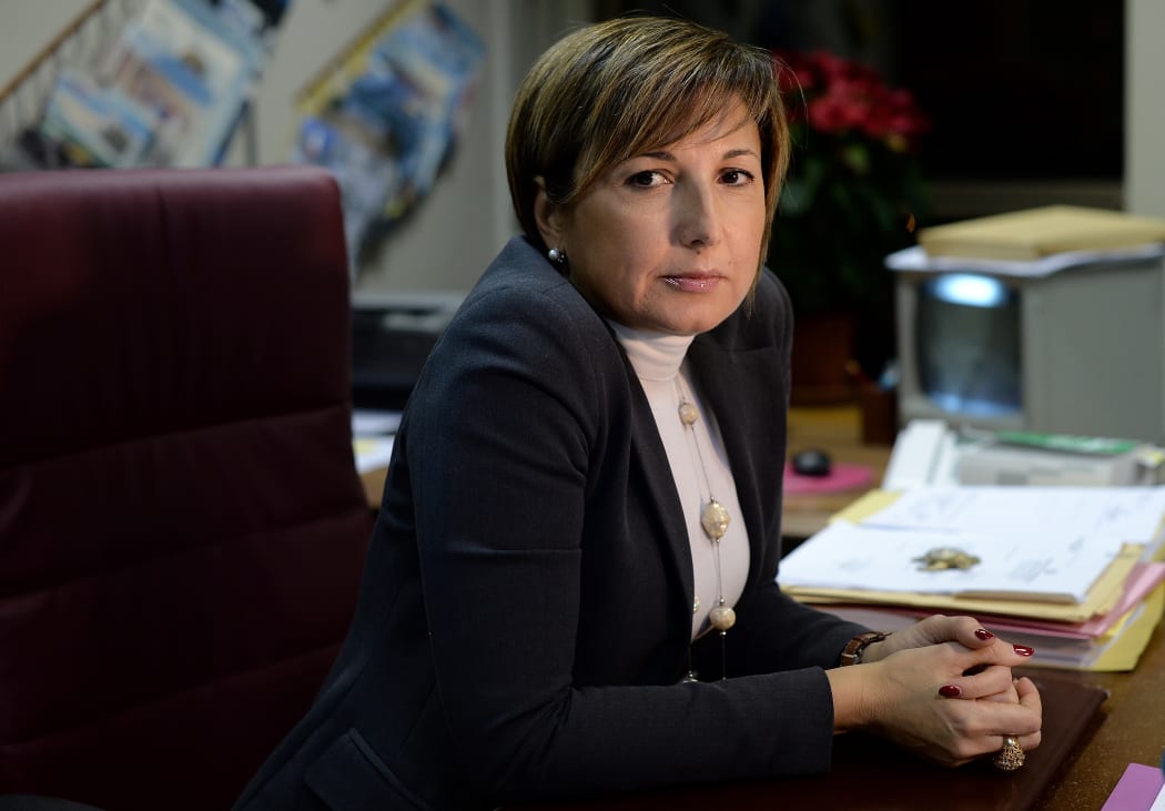 Assistant Attorney District Anti-Mafia Directorate at the prosecutor's office of Reggio Calabria, Alessandra Cerreti in Gioia Tauro, Italy, pictured in 2014.