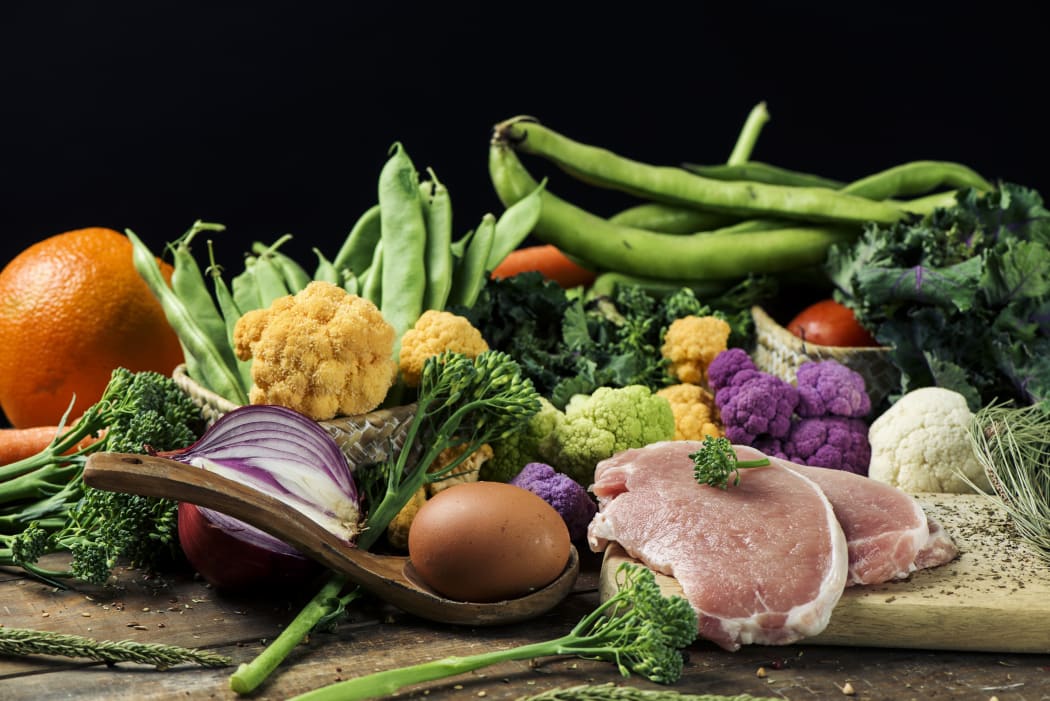vegetables with a little meat