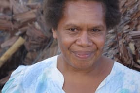 Following the storm, Esther Collins' stall is no longer there.