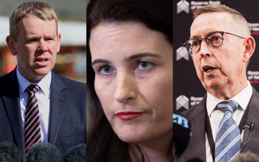 Chris Hipkins, Nicola Willis and Neil Quigley.