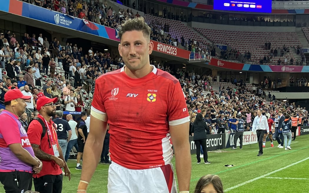 Former Wallaby Coleman after the 'Ikale Tahi's  game against Scotland on Sunday 24 September 2023.