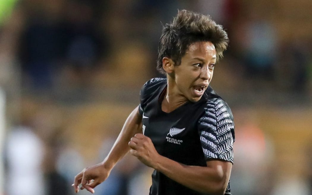 Football Ferns forward Sarah Gregorius.