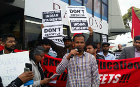 Protester organisers want the government to overturn their deportation and allow them to complete their courses.
