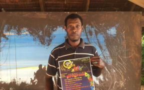 Vanuatu youth leader, Damelip Vantenkon,  who's involved with planned anti-vaccination protest in Vanuatu