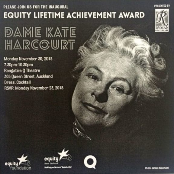 Dame Kate Harcourt's special night