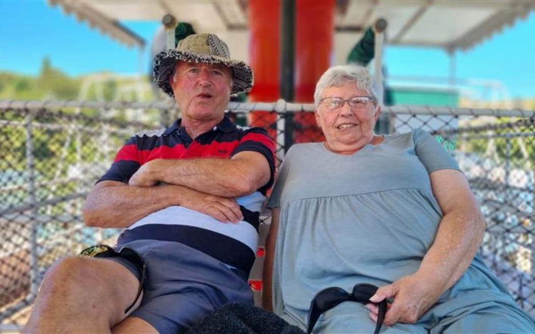 Christchurch couple Gerald and Susan Robertson were taking in the sights on the Waimarie.