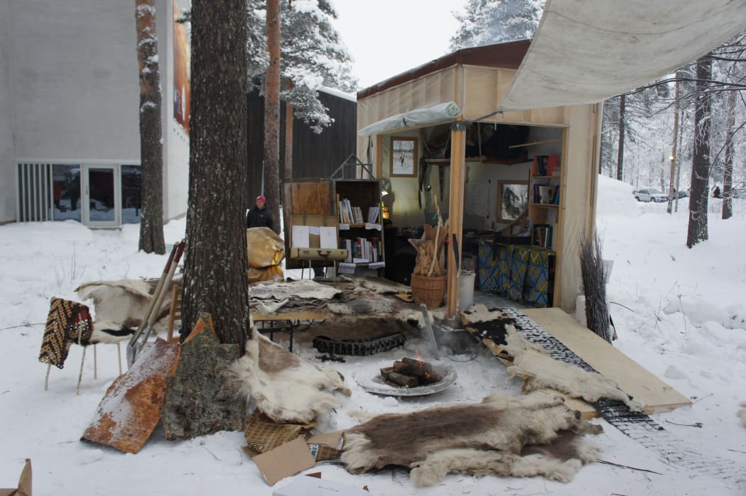 Joar Nango, Girjegumpi in Jokkmokk, 2018, photograph by Astrid Fadnes