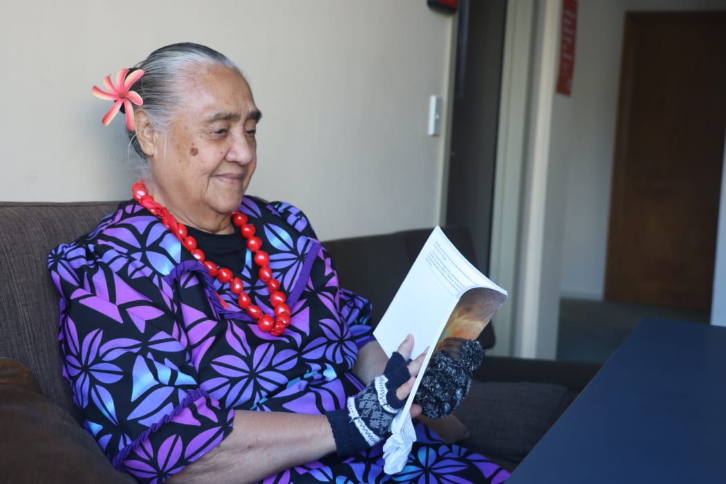 Fereni Ete preparing for the Ina'ilau a Tinā programme at Samoa Capital Radio