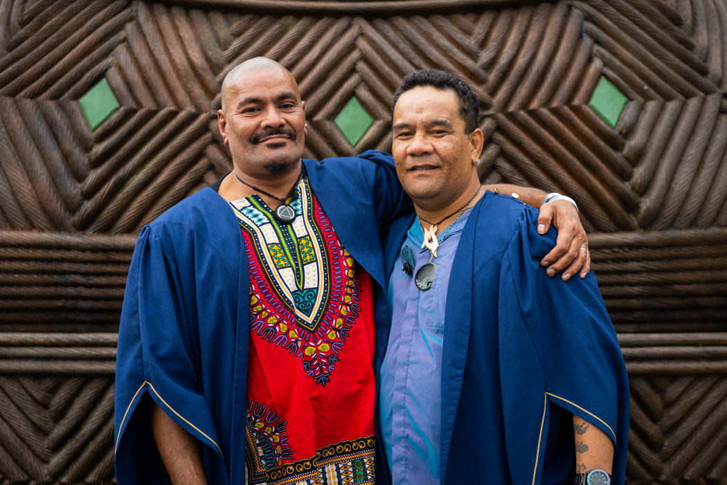 Reece Clarke & Walter Wakefield graduate from Otago Polytechnic. December 2019.