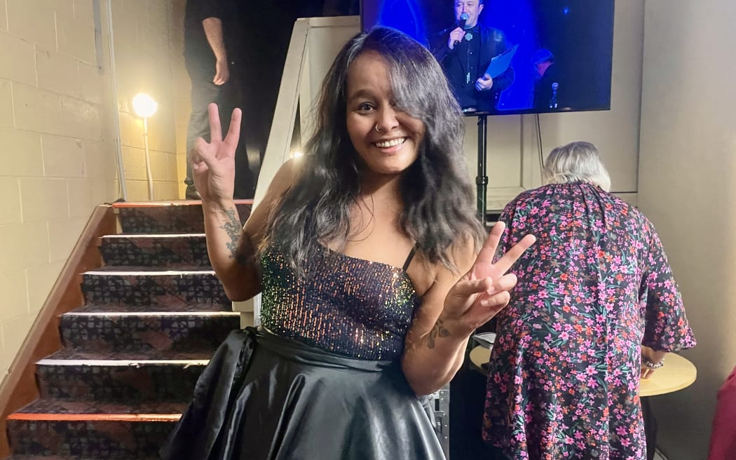 Gold Guitar winner Amy Maynard thanked her sister, who she said had chosen all her songs.