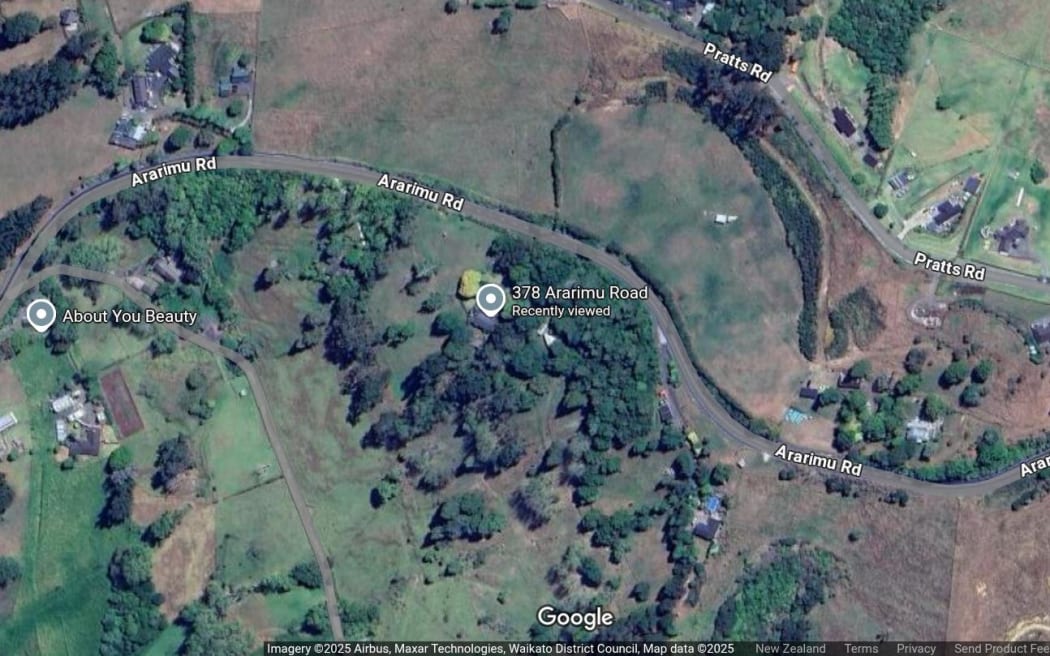 The proposed Shri Venkateshwara Temple 4.5-hectare site at 378 Ararimu Rd in Ramarama