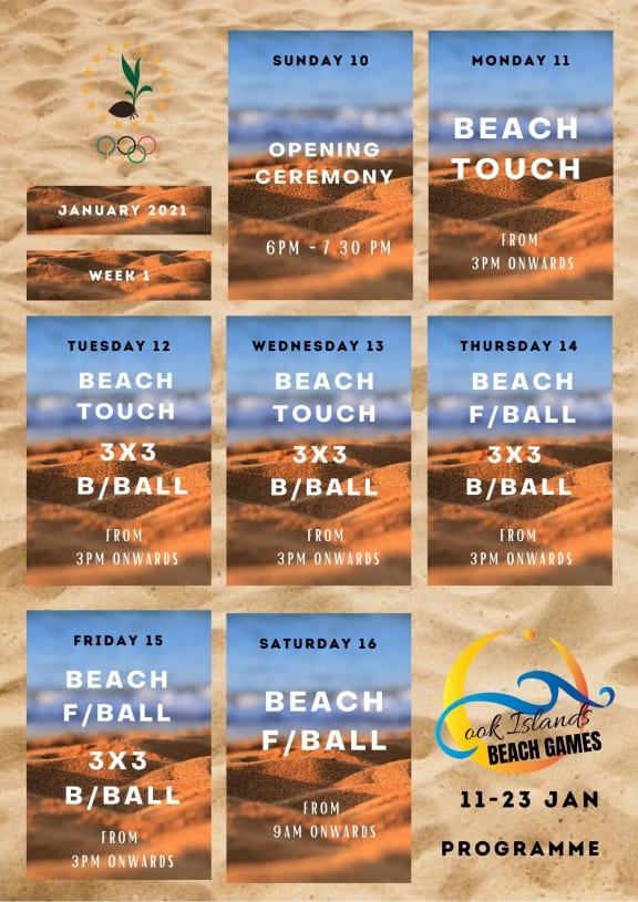 Week one of the Cook Island Beach Games