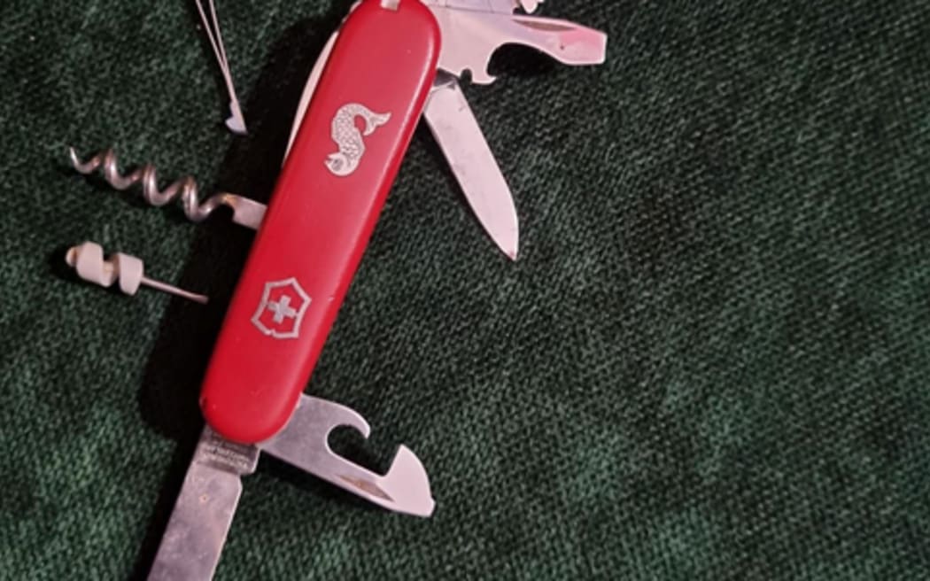 Liisa McMillan's Swiss "Swarmy" army knife has served her well, missing tip or no missing tip.