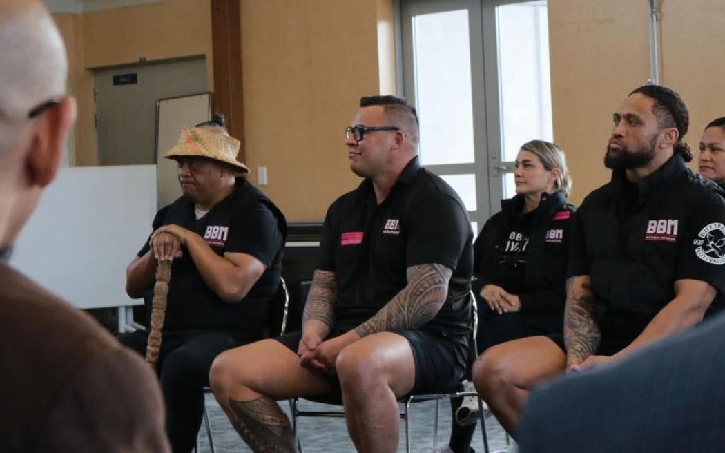 David Letele, former heavyweight boxer and founder of Buttabean Motivation (BBM), at the Spring Hill Corrections Facility in Auckland.