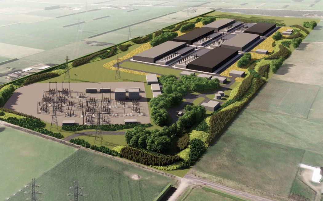 What the new data centre in Southland would look like.